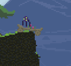 Hämis standing on a skateboard on a ledge. Ready to ride down and do awesome tricks.